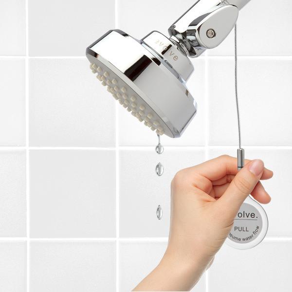evolve water saving showerhead